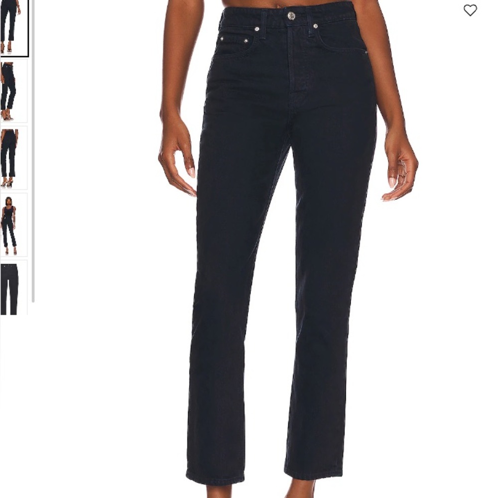 GRLFRND Karolina High Rise Straight Crop Denim